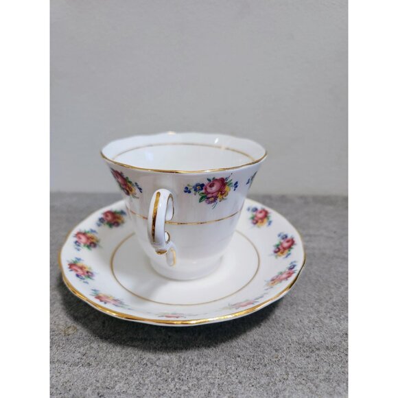 Vintage Colclough Tea Cup Rose Boarder Gold Gilt Shabby Chic Decor - Picture 4 of 10